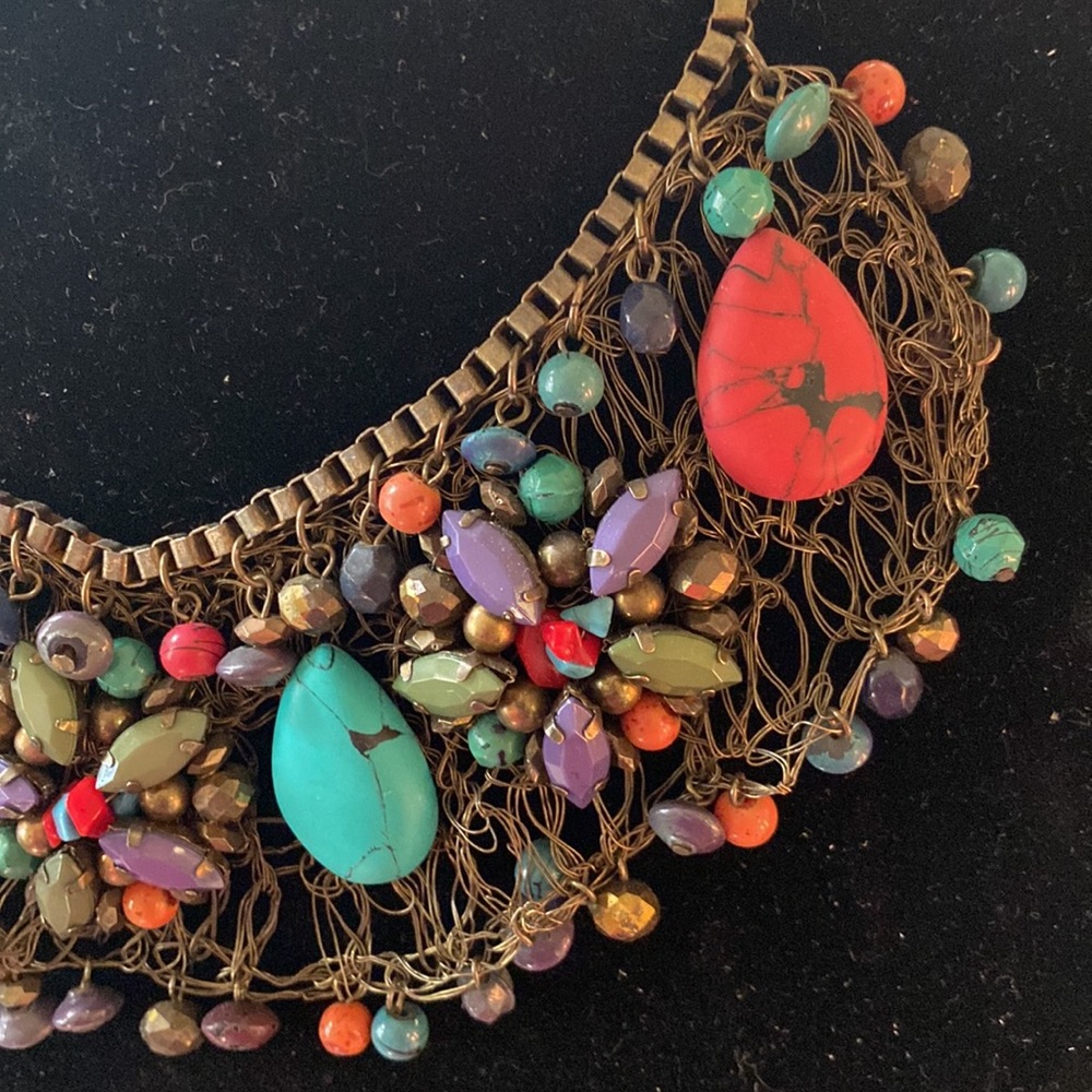 Nwot. Multi Colored Statement Necklace. - image 2